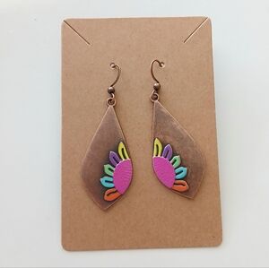 Fashion Jewelry Multicolor Petal Earrings